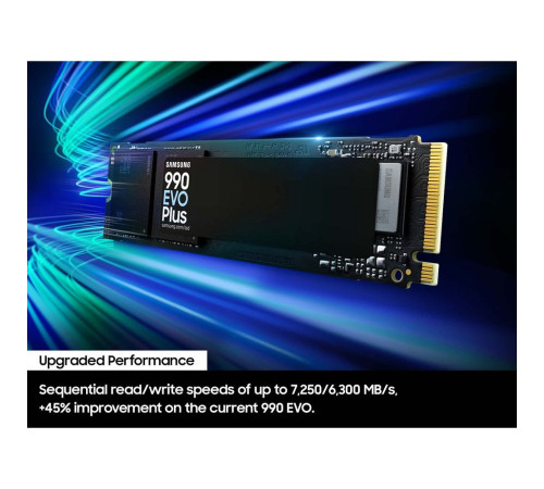 Твердотельный накопитель SSD Samsung 990 EVO PLUS, 1TB, M.2(22x80mm)
