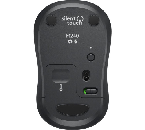 Мышь беспроводная Logitech M240 SILENT, серый
