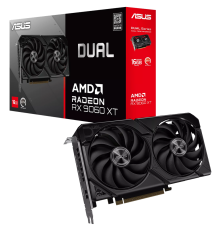 Видеокарта ASUS RX9060XT DUAL 16GB, GDDR6/128-bit