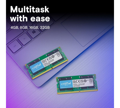Модуль памяти 16GB Crucial DDR4 3200 SO DIMM Basics Laptop Memory
 Non-ECC, CL22, 1.2V, SRx8, RTL