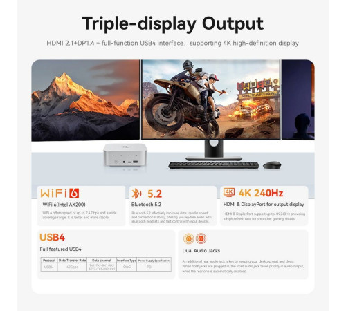 Мини-компьютер Beelink BL/SER9/255/32G/1TB/серый