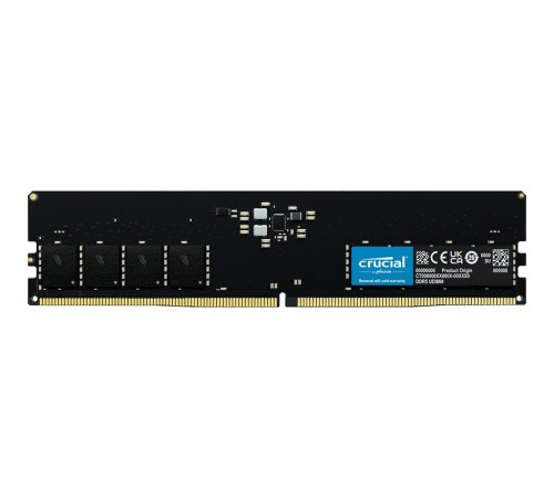Модуль памяти 16GB Crucial DDR5 4800 UDIMM Basics Desktop Memory Non-ECC, CL40, 1.1V, SRx8, RTL