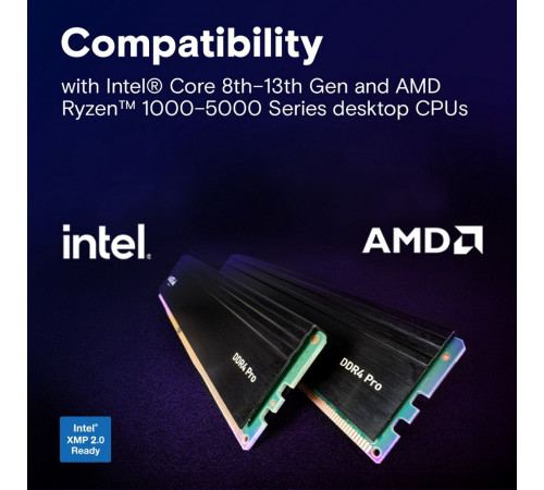 Модуль оперативной памяти Crucial 32GB Pro Overclocking Desktop DDR4 3200Mhz DIMM, CL22, 1.2V, DRx8, RTL