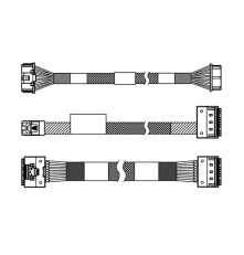 Комплект кабелей для дискового контроллера Lenovo ThinkSystem SR630 V3 M.2 SATA/x4 NVMe SFF RAID
