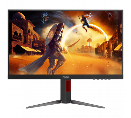 Монитор 23.8" AOC 24G4H  IPS, 1920x1080, 200Hz, 0,3ms, 300сd/m, 1000:1, HDR10 | HDMI(2.0), DP(1.4) | HAS, Pivot, Swivel, InPSU, Vesa 100, Black