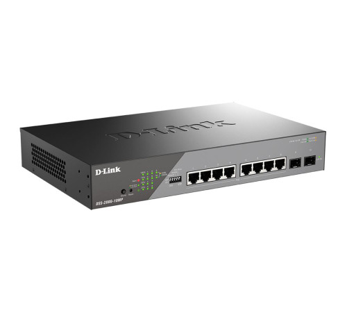 Коммутатор D-Link DSS-200G-10MP/A1A, черный