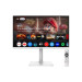 Монитор 27" MSI Modern MD272UPSW White (Smart, IPS, 3840x2160, HDMI+DP+Type C (65W), USB Hub, WiFi, LAN, 4 ms, 178°/178°, 300 cd/m, 1000:1, 60Hz, Spk, Pivot)