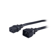 Кабель питания Hyperline, IEC 320 C19 - IEC 320 C20 (3x1.5), прямая вилка, 16A, 1.8 м, черный