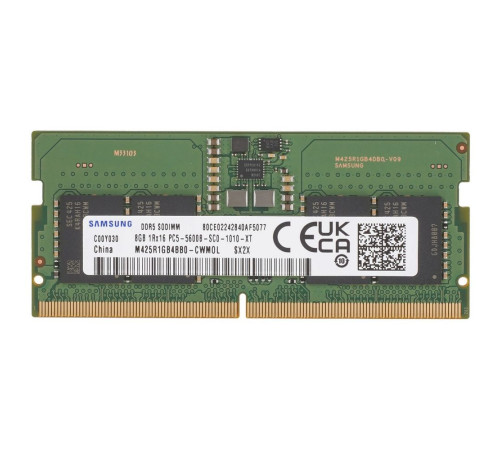 Модуль памяти Samsung 8GB Samsung DDR5 5600 SODIMM EOL Laptop Non-ECC, CL46, 1.1V, 1Rx16, Bulk