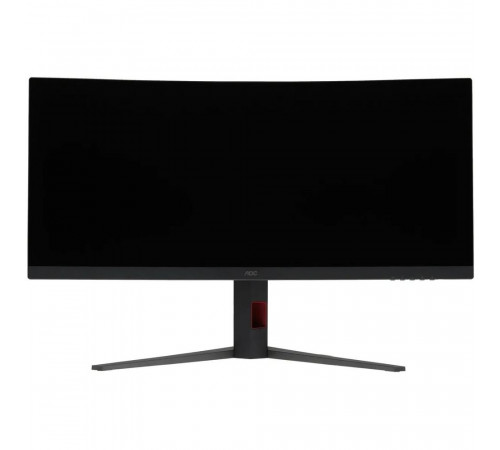 Монитор 34" AOC CU34G4 White/Silver (3440x1440, VA, 180hz, 80M:1, 300cd, 0.5ms, 2xHDMI 2.0, DP 1.4, H. adj 130mm, pivot, VESA, 3Y, Black/red)