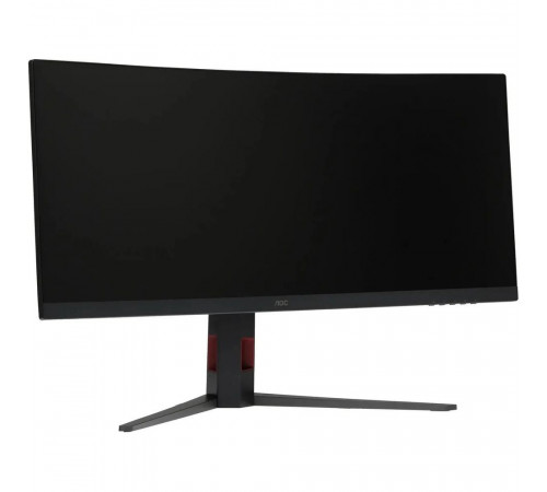 Монитор 34" AOC CU34G4 White/Silver (3440x1440, VA, 180hz, 80M:1, 300cd, 0.5ms, 2xHDMI 2.0, DP 1.4, H. adj 130mm, pivot, VESA, 3Y, Black/red)