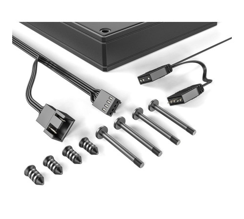 Вентилятор для корпуса ID-Cooling AS-120-ARGB-K, черный (комплект 3 шт.)