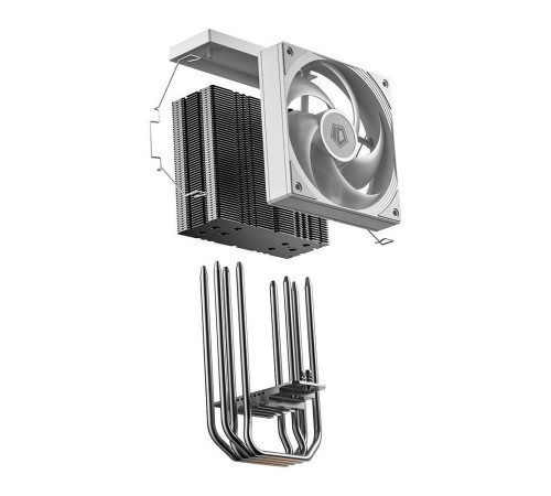 Вентилятор для процессора ID-Cooling FROZN A410 SE ARGB, белый