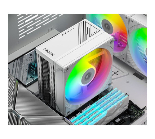 Вентилятор для процессора ID-Cooling FROZN A410 SE ARGB, белый