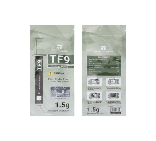 Термопаста Thermalright TF9, 1.5 грамма, шпатель