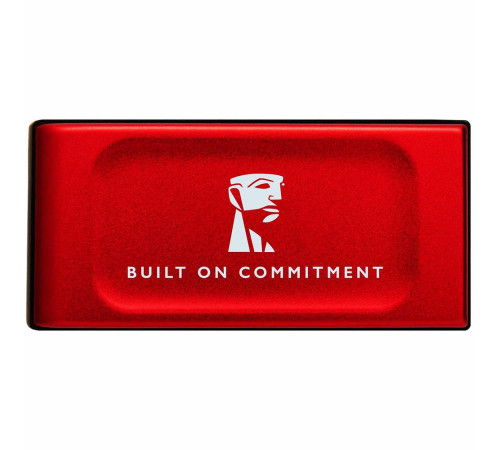 Твердотельный накопитель SSD Kingston External SSD XS1000, 1000GB, Type-C/A, USB 3.2 Gen 2, R/W 1050/1000MB/s, 70x33x14mm, 29g., Red