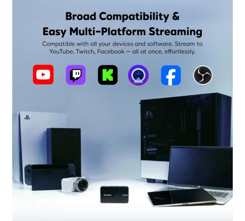 Устройство видеозахвата внешнее AVER Media GC311G2, StreamLine MINI+, RTL