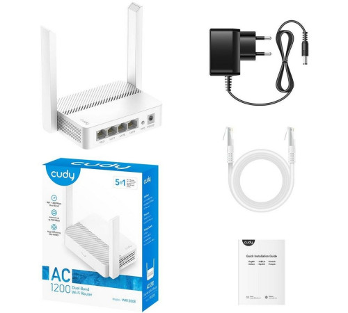 Маршрутизатор CUDY WR1200E, белый