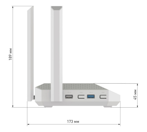 Маршрутизатор Netcraze Ultra (NC-1812), белый