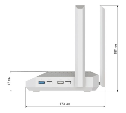 Маршрутизатор Netcraze Giga (NC-1012), белый