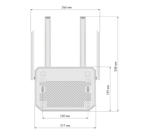 Маршрутизатор Netcraze Giga (NC-1012), белый