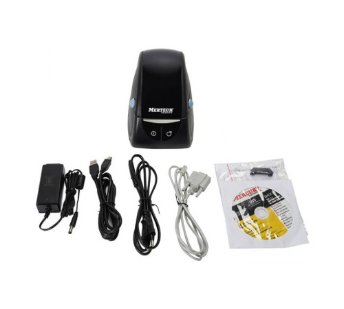 Принтер этикеток MERTECH LP80 EVA, RS232, USB, черный