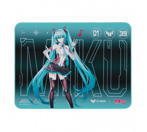 Коврик для мыши игровой ASUS NC19 TUF GAMING P1 HATSUNE MIKU EDITION, черный