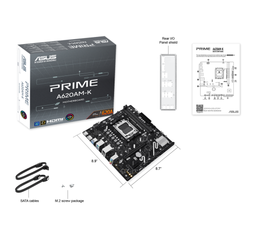 Материнская плата ASUS PRIME A620AM-K (AM5)