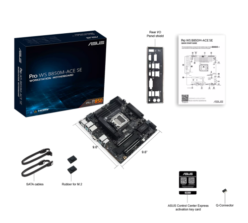 Материнская плата ASUS PRO WS B850M-ACE SE (AM5)