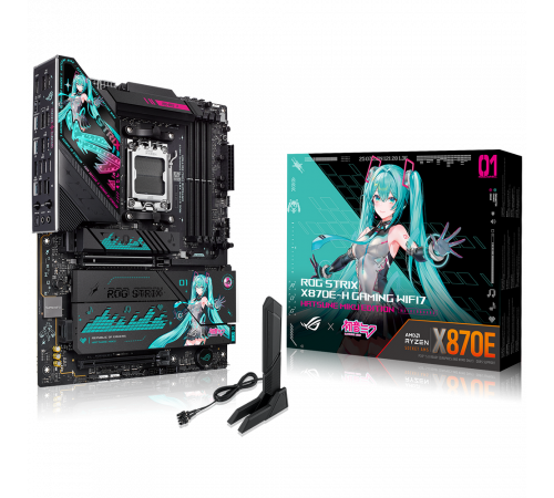 Материнская плата ASUS ROG STRIX X870E-H GAMING MIKU (AM5)