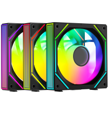 Вентилятор для корпуса Ocypus Gamma F12 UNI BK ARGB REVERSE BLADE, черный (комплект 3 шт.)