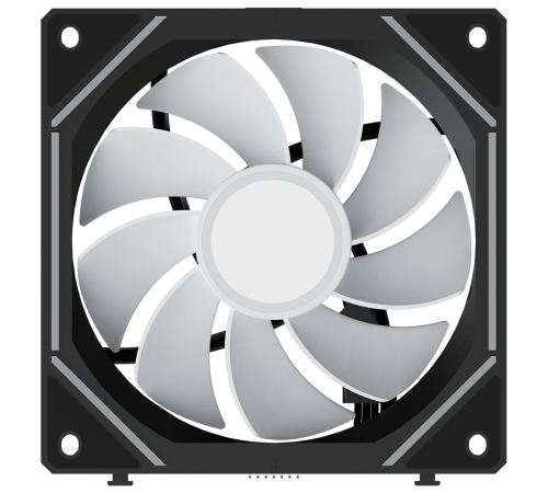 Вентилятор для корпуса Ocypus Gamma F12 UNI BK ARGB REVERSE BLADE, черный (комплект 3 шт.)