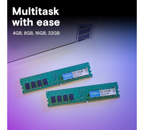 Модуль памяти 16GB Crucial DDR4 3200 DIMM Classic Desktop Memory Non-ECC, CL22, 1.2V, DRx8 oem