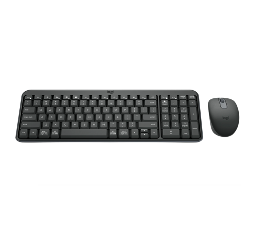 Комплект (клавиатура + мышь) беспроводной Logitech MK250, bluetoth, серый