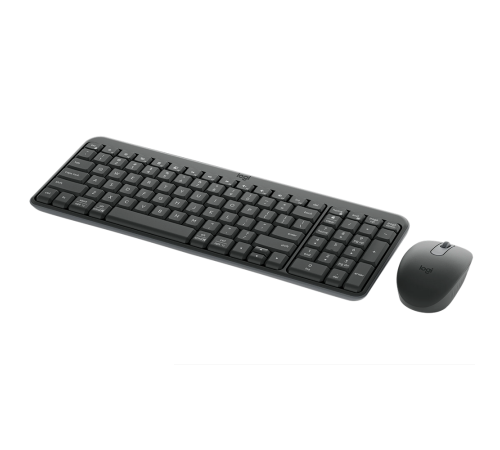 Комплект (клавиатура + мышь) беспроводной Logitech MK250, bluetoth, серый