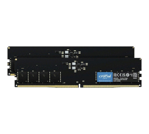 Модуль памяти Crucial 2*16 GB (KIT)  Crucial DDR5 4800 DIMM Classic Desktop Non-ECC, CL40, 1.1V, SRx8,