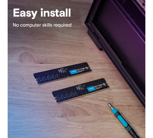 Модуль памяти Crucial 2*16 GB (KIT)  Crucial DDR5 4800 DIMM Classic Desktop Non-ECC, CL40, 1.1V, SRx8,