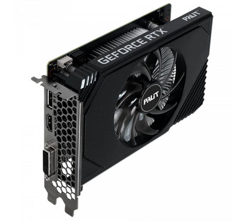 Видеокарта Palit RTX3050 STORMX 6GB GDDR6 96bit DVI DP HDMI 1FAN ITX RTL