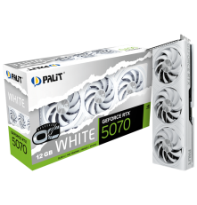 Видеокарта Palit RTX5070 WHITE OC 12GB, GDDR7/192-bit