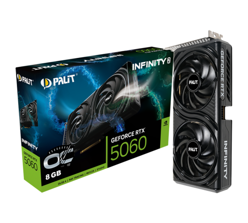 Видеокарта Palit RTX5060 INFINITY 2 OC 8GB, GDDR7/128-bit