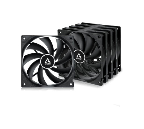Вентилятор для корпуса ARCTIC F12 PWM, черный (комплект 5 шт.)