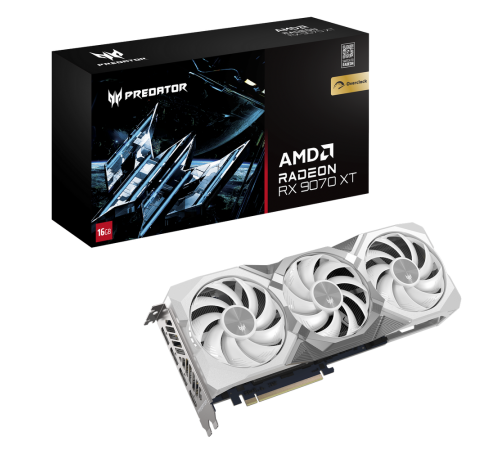 Видеокарта Acer RX9070XT PREDATOR BIFROST WHITE OC 16GB, GDDR6/256-bit