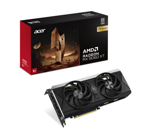 Видеокарта Acer RX9060XT NITRO OC 8GB, GDDR6/128-bit