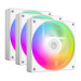 Вентилятор для корпуса ID-Cooling AS-120-ARGB-W TRIO, белый (комплект 3 шт.)