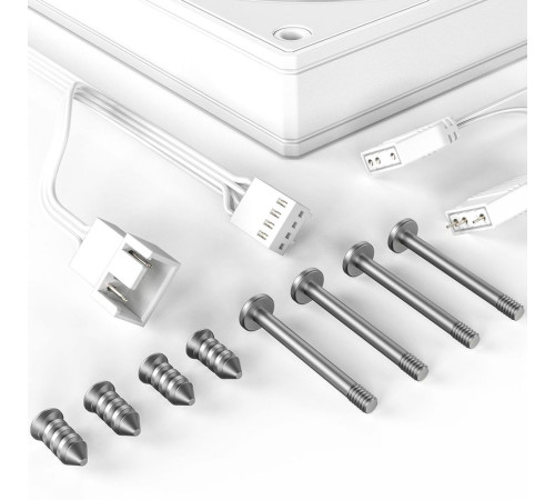 Вентилятор для корпуса ID-Cooling AS-120-ARGB-W TRIO, белый (комплект 3 шт.)