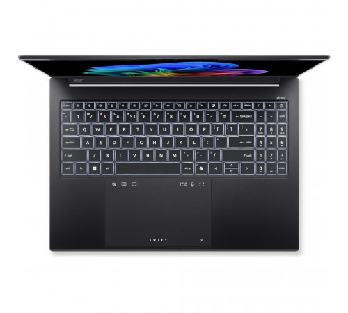 Ноутбук Acer Swift Go 16 SFG16-74-568D, Intel Core Ultra 5 226V/16Gb/SSD1Tb/16"/OLED/WUXGA+/2048x1280/120Hz/NoOS/черный