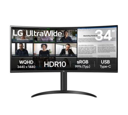 Монитор LG 34WR55QK-B (34")