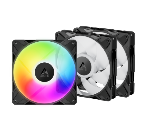 Вентилятор для корпуса ARCTIC P12 Pro A-RGB, черный (комплект 3 шт.)