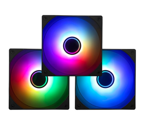 Вентилятор для корпуса Thermalright TL-C12B-S V3 X3 ARGB, черный (комплект 3 шт.)