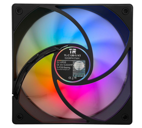 Вентилятор для корпуса Thermalright TL-C12B-S V3 X3 ARGB, черный (комплект 3 шт.)